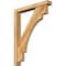 Ekena Millwork Merced Block Rough Sawn Bracket w/ Offset Brace, Western Red Cedar, 4"W x 26"D x 34"H BKT0402X26X34MRC05RWR - alternate 1